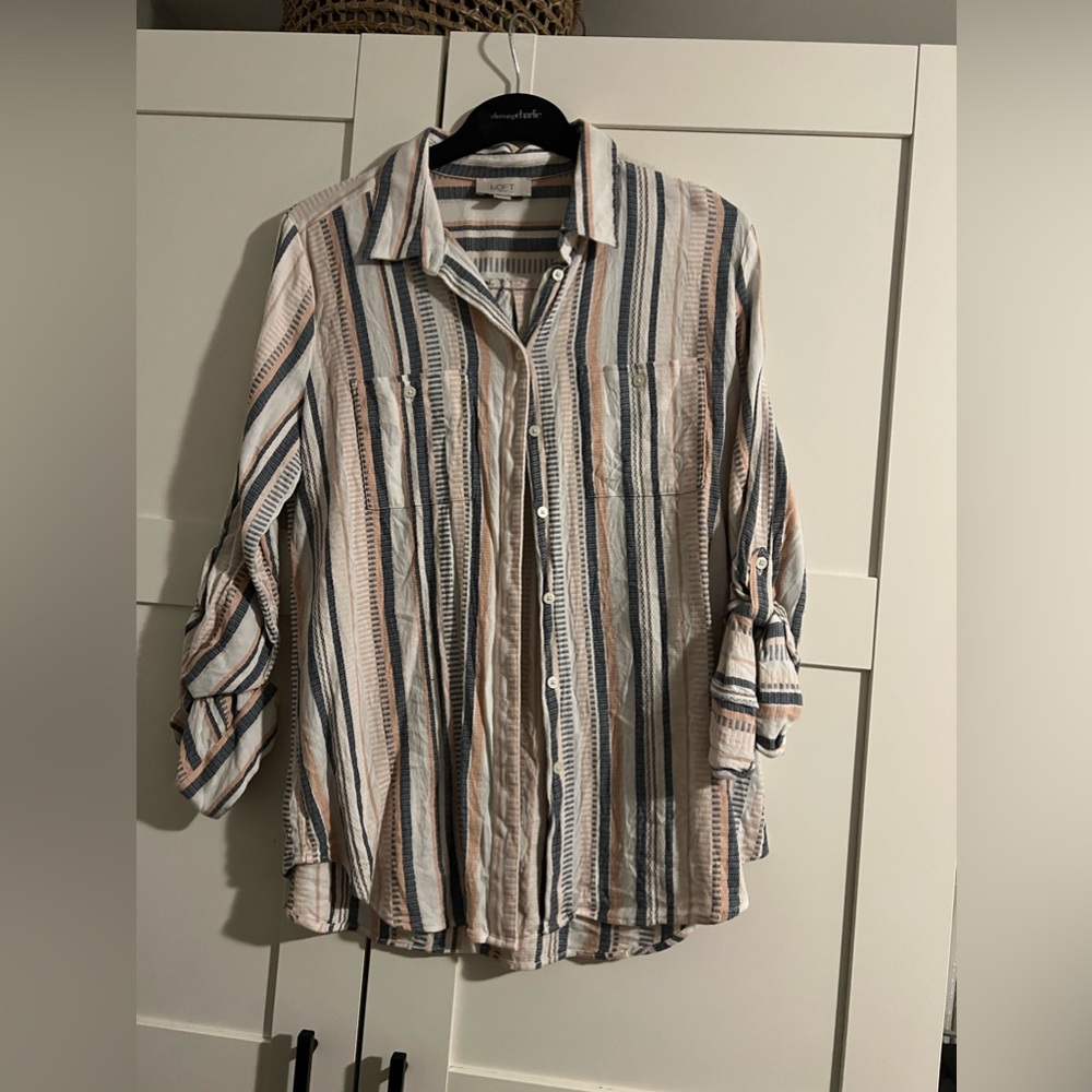 NWOT, Loft, size medium , never worn , button down shirt